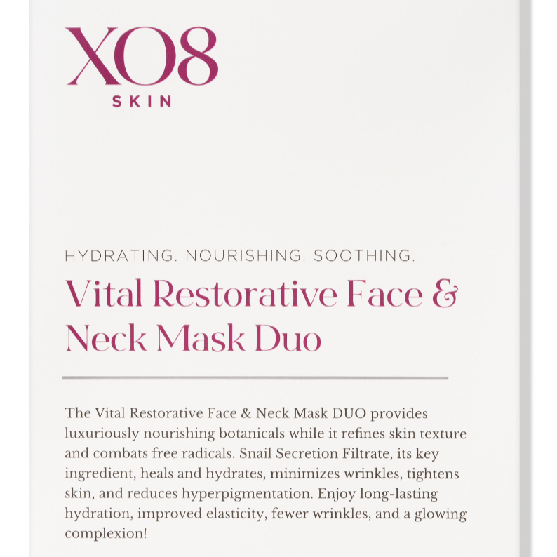 XO8 Vital Restorative Face & Neck Mask Duo