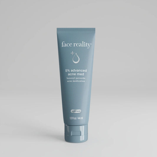 Face Reality 5% Advanced Acne Med benzoyl peroxide acne treatment tube