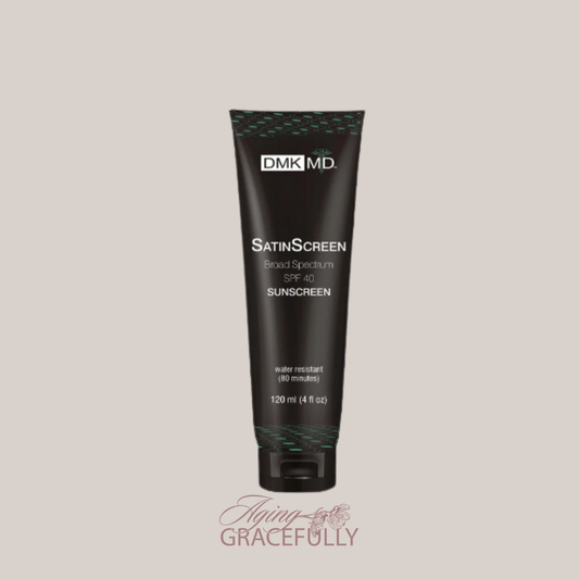 DMK SatinScreen Broad Spectrum spf40 sunscreen at Aging Gracefully Skin Experts in Seattle
